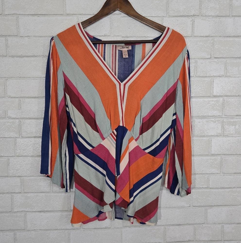 willow & root colorful long sleeve top